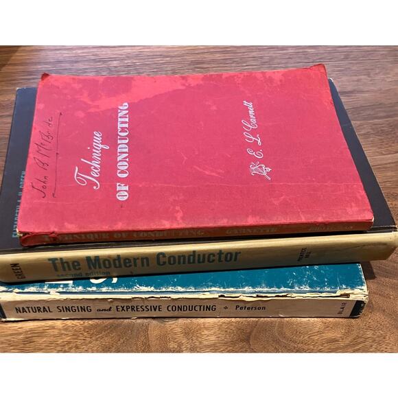 Conductor Singing Book‎ Lot of (3) Vintage Peterson, Carnett, 1940s 1950s 1960s - Picture 2 of 13